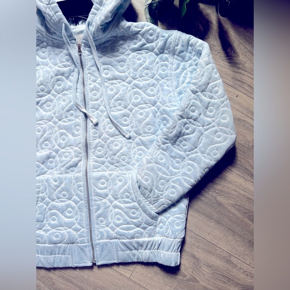 FULL TILT Quilted Yin Yang Womens Oversized Zip-Up Hoodie. Size small NWOT! - Picture 7 of 12